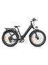 Bicicleta eléctrica con neumáticos anchos y doble suspensión